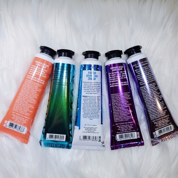 BATH & BODY WORKS SET OF 5 HAND CREAM - Picture 2 of 4